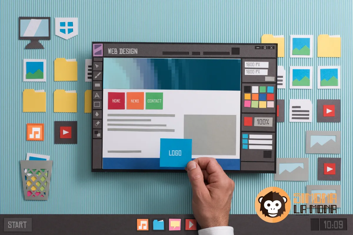 muckpup de una pantalla web con diseño web responsive